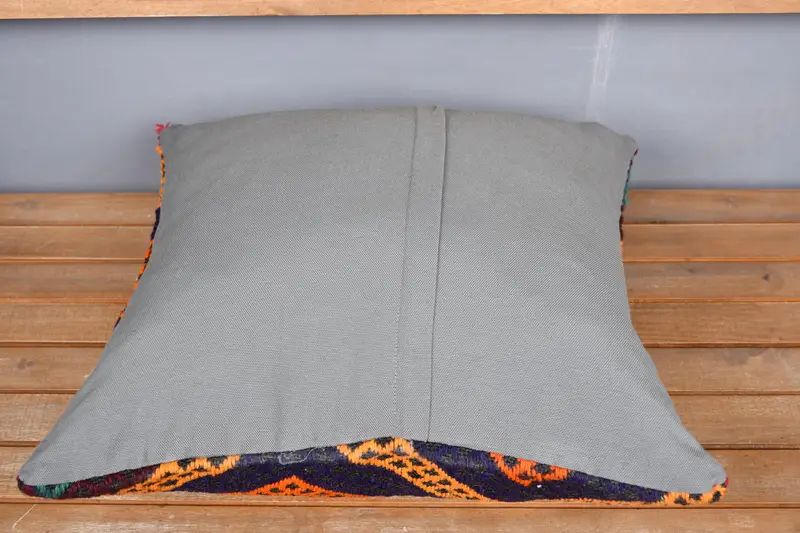 20x20 Red Pillow Case, Interior Designer Pillow, Ethnical Kilim Rug Pillow, Handmade Rug Seat Cushion Cover, Pillow, Handmade Kilim Cushion - 5