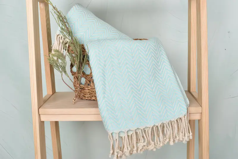 Guest Towel, 70x40 Cotton Zig zag Towel, Christmas Favors, Travel towel, Luxury Turkish beach towel with fringe, Quick-dry towel, Wedding Favors - 4