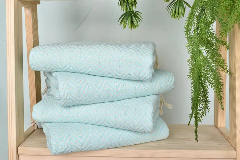 Guest Towel, 70x40 Cotton Zig zag Towel, Christmas Favors, Travel towel, Luxury Turkish beach towel with fringe, Quick-dry towel, Wedding Favors - 7