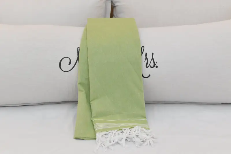 Woven Throw Blanket, Aesthetic Blanket, Turkish Blanket Throw, Personalized Gifts, 92x56 Cotton Striped Towel, Bridal Shower Gift, Employee Gifts - 5