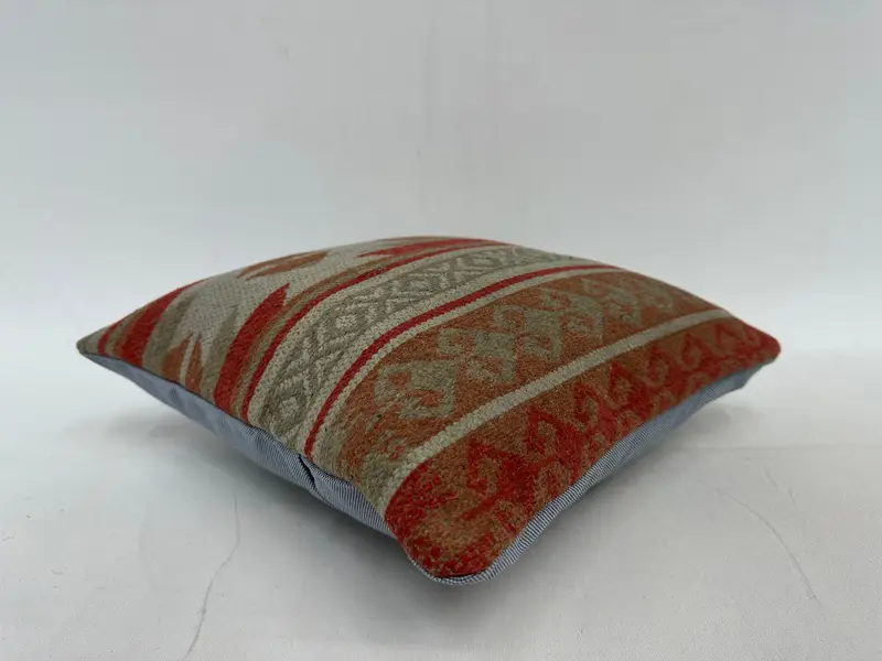 Antique Pillows, Hippie Throw Pillow Cover, 14x14 Red Cushion Case, Sofa Bolster Pillow, Vintage Kilim Pillow, Pillow Sham, Interior Designer Pillow - 6