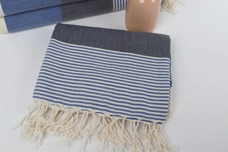 First Wedding Anniversary Gift, Wedding Favors, 68x40 Cotton Striped Towel, Travel towel, Gift For Coworker, Peshtemal Towel, Monogram Turkish Towel - 5