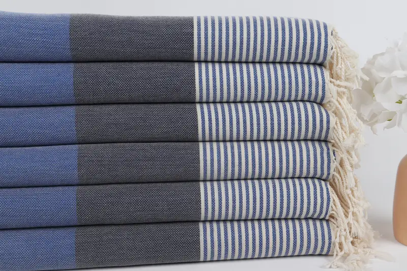 First Wedding Anniversary Gift, Wedding Favors, 68x40 Cotton Striped Towel, Travel towel, Gift For Coworker, Peshtemal Towel, Monogram Turkish Towel - 3