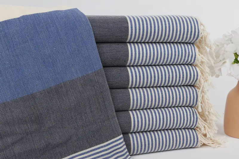 First Wedding Anniversary Gift, Wedding Favors, 68x40 Cotton Striped Towel, Travel towel, Gift For Coworker, Peshtemal Towel, Monogram Turkish Towel - 1