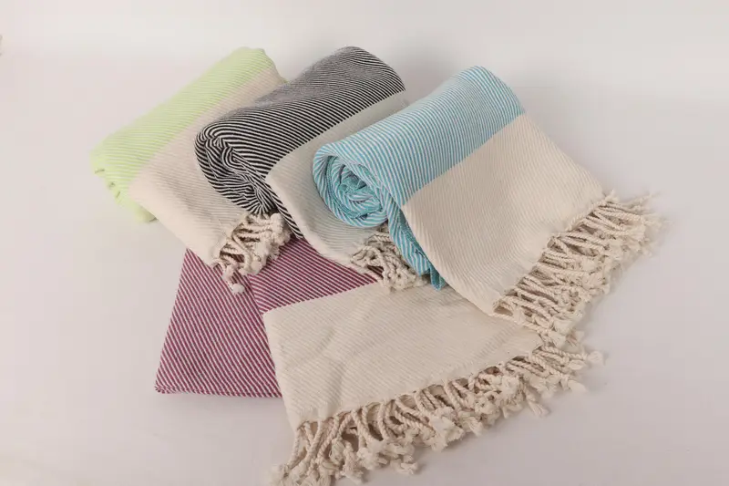Peshtemal Towel, Handmade Gift, Beach Towel Bulk, Quick-dry peshtemal, 70x40 Cotton Striped Towel, Unique Wedding Gift, Wedding Shower Gift - 5