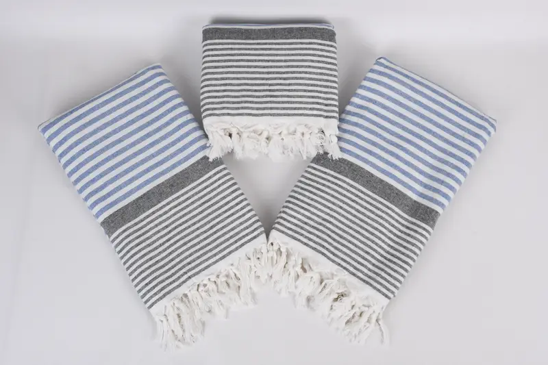 Handmade Gift, Gift For Boyfriend, Bridemaids Beach Towel, Personalized Turkish Towel, 68x40 Cotton Striped Terry Towel, Bachelorette Party Favors - 6