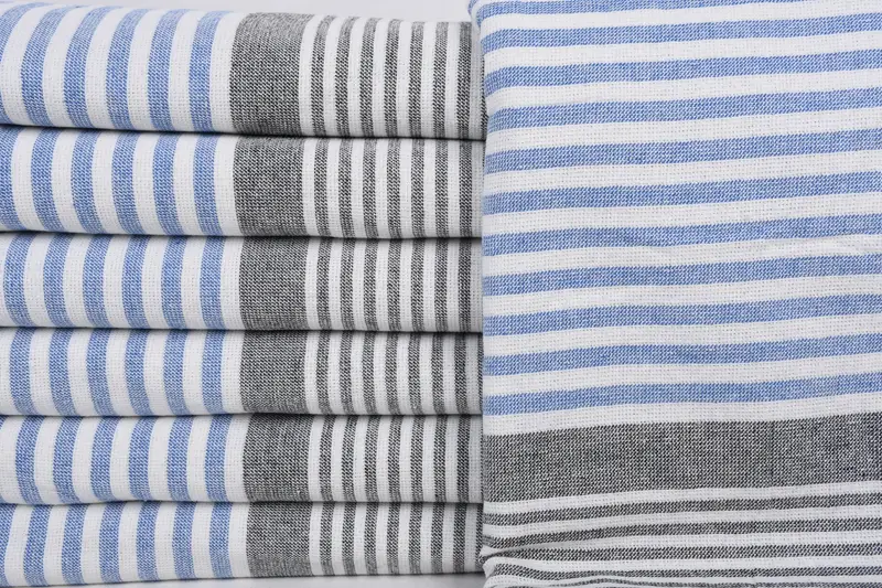Handmade Gift, Gift For Boyfriend, Bridemaids Beach Towel, Personalized Turkish Towel, 68x40 Cotton Striped Terry Towel, Bachelorette Party Favors - 1