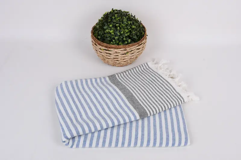 Handmade Gift, Gift For Boyfriend, Bridemaids Beach Towel, Personalized Turkish Towel, 68x40 Cotton Striped Terry Towel, Bachelorette Party Favors - 4