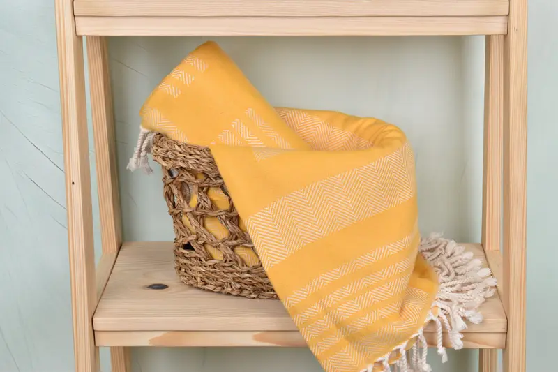 Hammam Towel USA, Bachelorette Party Gifts, Turkish Towel USA, Bachelorette Party Favors Beach, Best Friend Gift, 68x38 Cotton Chevron Towel - 4
