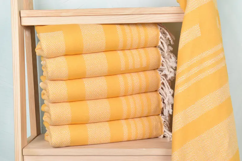 Hammam Towel USA, Bachelorette Party Gifts, Turkish Towel USA, Bachelorette Party Favors Beach, Best Friend Gift, 68x38 Cotton Chevron Towel - 2