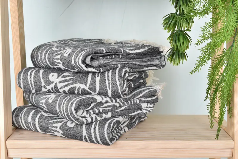 Peshtemal Towel, Monogram Towels, 70x36 Cotton Fish Design Towel, Gift Towel, Turkish Towel Beach Towel, Monogrammed Beach Towel, Bridal Shower Gift - 8