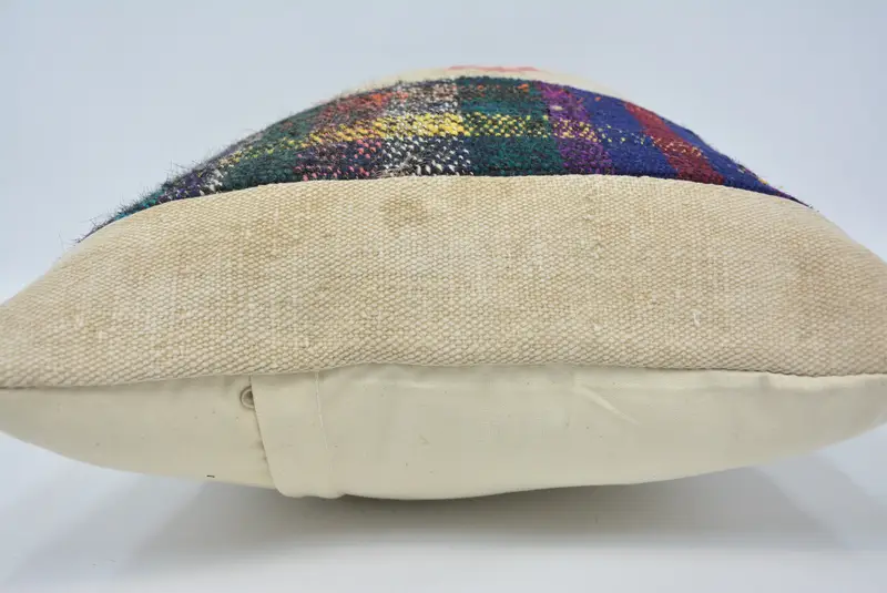 Boho Pillow Sham Cover, Bolster Cushion Case, 16x24 Beige Pillow, Turkish Pillow, Pillow for Sofa, Cozy Throw Cushion Case, Cushion - 5