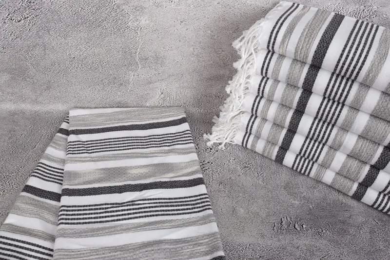 70x40 Cotton Striped Towel, Housewarming Gift, Turkish hand towel, Personalized Home Gift Wedding, Bachelor Towel, Gift For Mom, Bath towel - 2