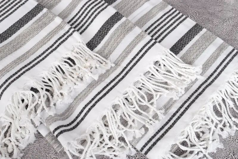 70x40 Cotton Striped Towel, Housewarming Gift, Turkish hand towel, Personalized Home Gift Wedding, Bachelor Towel, Gift For Mom, Bath towel - 5