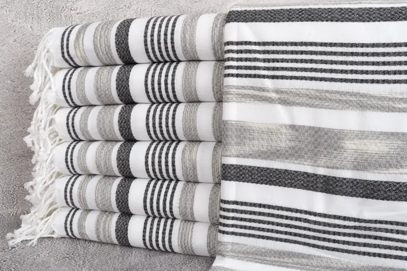 70x40 Cotton Striped Towel, Housewarming Gift, Turkish hand towel, Personalized Home Gift Wedding, Bachelor Towel, Gift For Mom, Bath towel - 1