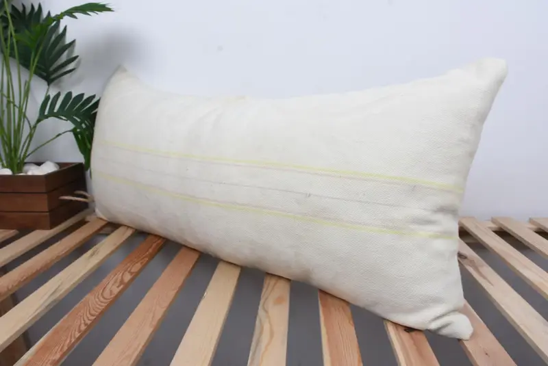 Kilim Pillow Cover, Chair Pillow Case, Vintage Kilim Throw Pillow, Cushion Case, Gift Pillow, Aesthetic Pillow Sham, 16x36 White Cushion Case - 5
