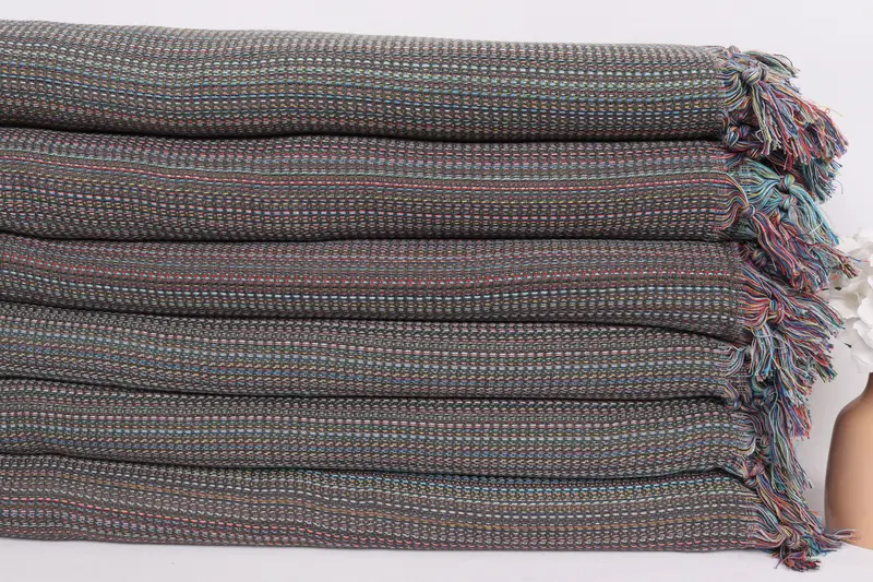 90x88 Cotton Colorful Diamond Towel, Bedspread Quenn, Boho Throw Blankets, Bachelorette Party Items, Wedding Favors, Monogram Blanket, Organic Throw - 3