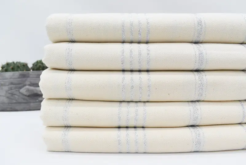 70x40 Linen Striped Towel, Maid Of Honor Gift, Turkish Towel Set, Lightweight Turkish towel, Peshtemal Towel, Custom Beach Towel, Embroidery Towel - 3