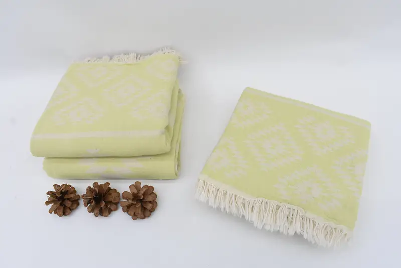 Toalla de kilim de algodón 70x36, toalla absorbente, regalo de aniversario para ella, toalla turca suave y absorbente, regalo personalizado, toalla turca grande - 7