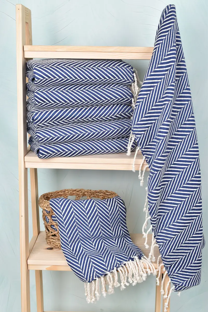 70x40 Cotton Striped Towel, Beach Towel Bulk, Large Turkish Towel, Bridesmaid Gifts, Soft towel, Custom Name Towel, Mother Of The Groom Gift - 3