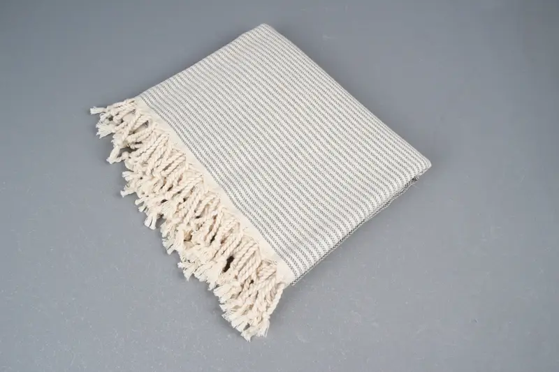 Yoga Towel, Turkish bath towel, Gift For The Home Decor, Sand-resistant towel, 70x40 Cotton Striped Towel, Peshtemal Towel, Wedding For Favor - 6