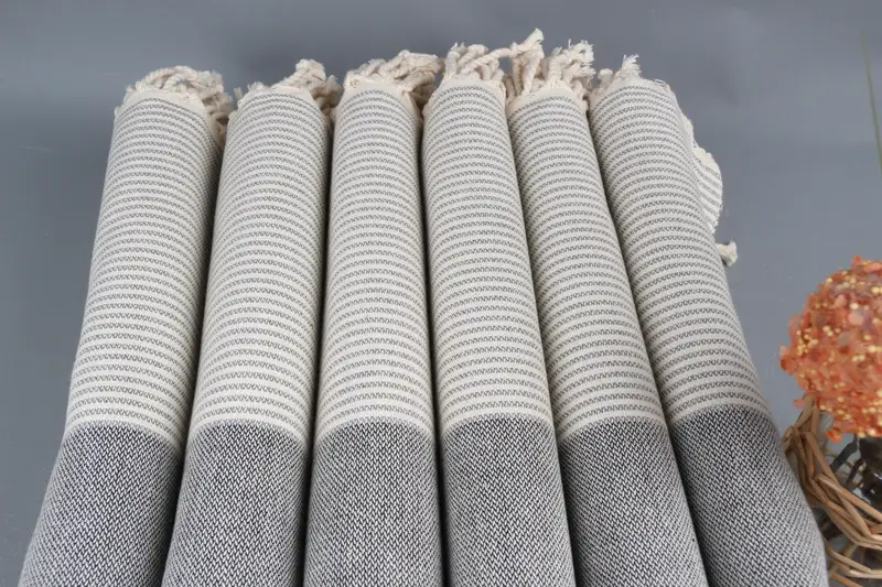 Yoga Towel, Turkish bath towel, Gift For The Home Decor, Sand-resistant towel, 70x40 Cotton Striped Towel, Peshtemal Towel, Wedding For Favor - 3