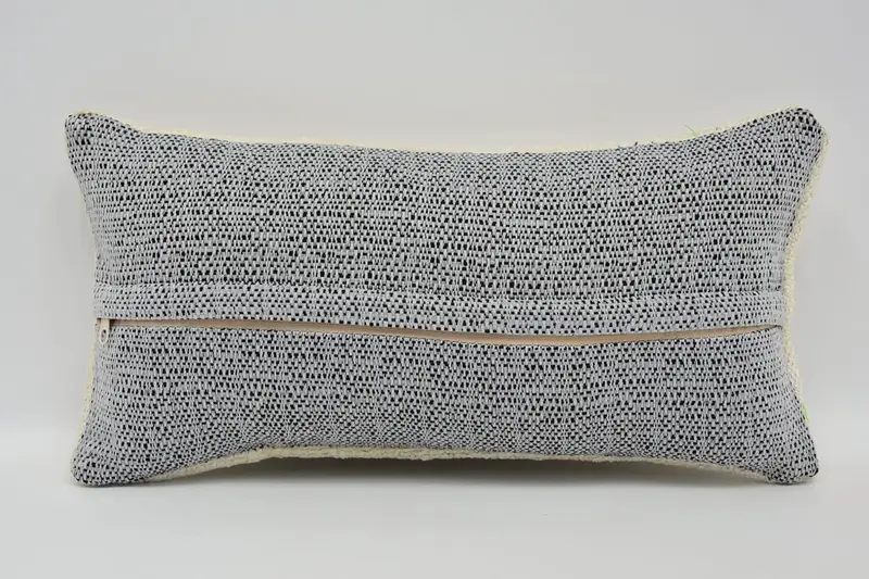 Boho Throw Cushion Cover, Kilim Pillow, Cushion, Pillow for Sofa, Gift Pillow, Retro Throw Cushion Case, 8x16 Beige Pillow Sham - 6