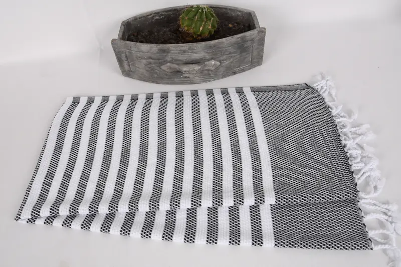 Personalized Gift, Custom Turkish Towel, Personalized Dish Towel, Monogrammed Hand Towel, 44x24 Cotton Striped Towel, Bridesmaid Favors, Summer Gift - 6