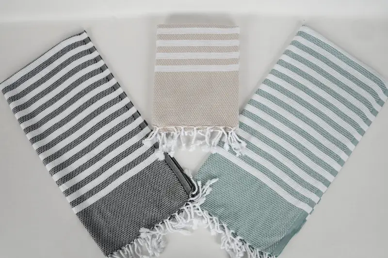 Personalized Gift, Custom Turkish Towel, Personalized Dish Towel, Monogrammed Hand Towel, 44x24 Cotton Striped Towel, Bridesmaid Favors, Summer Gift - 8