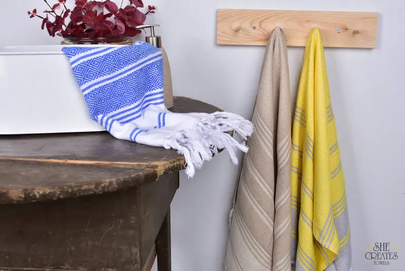 Travel Towel, Turkish Tea Towel, Personalized Hand Towel, Gym Towel, 40x18 Cotton Diamond Towel, Custom Hand Towel, Custom Turkish Towel, Spa Gift - 7