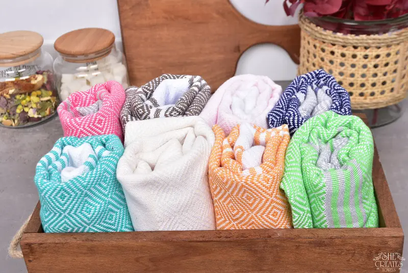 Travel Towel, Turkish Tea Towel, Personalized Hand Towel, Gym Towel, 40x18 Cotton Diamond Towel, Custom Hand Towel, Custom Turkish Towel, Spa Gift - 3