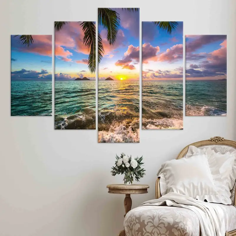 Kailua Sunrise, Coastal Wall Decor, Canvas Wall Art, Tropical Canvas Art, Sunrise Landscape, Sunset View Wall Art, Sea Landscape Wall Decor, - 7