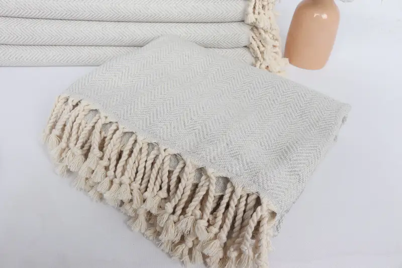 Custom Towel, 70x40 Cotton Herringbone Towel, Christmas Favors, Beach Towel Bulk, Vegas Bachelorette Party Favors, Quick-dry peshtemal - 5