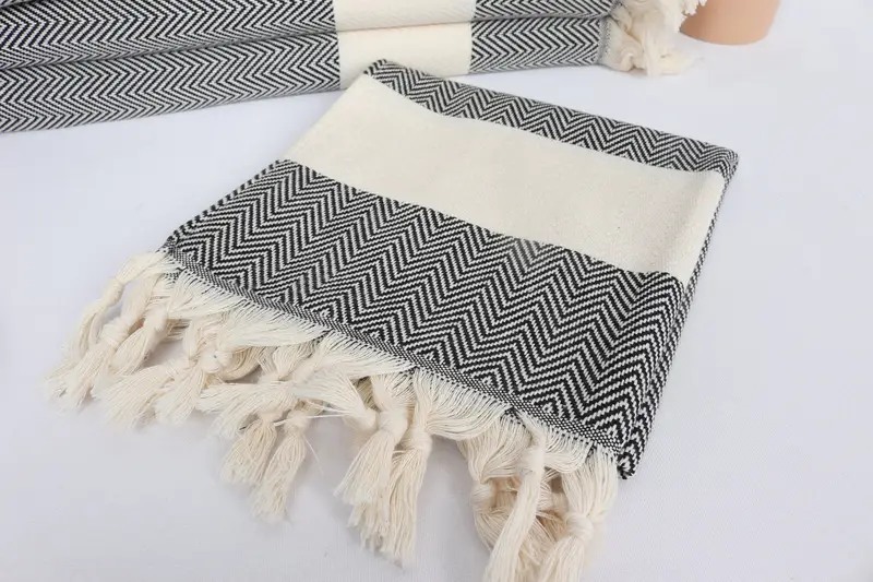 Monogrammhandtücher, Heimgeschenk, personalisiertes Küchentuch, 36x18 Baumwoll -Fischgrätenhandtuch, personalisiertes Handtuch, Junggesellenhandtuch, türkisches Geschirrtuch - 5