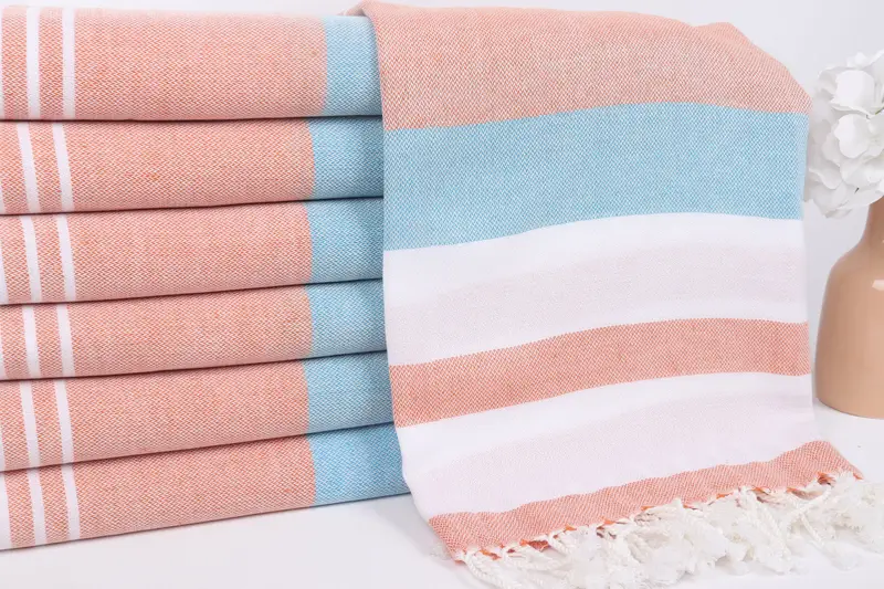 Personalized Gift, Spa Towel, Welcome Wedding Gift, Valentines Day Gift For Her, Bridesmaid Gifts, 70x40 Cotton Striped Towel, Organic Turkish towel - 2