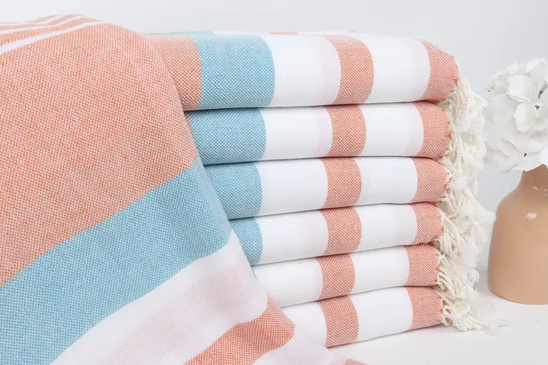 Personalized Gift, Spa Towel, Welcome Wedding Gift, Valentines Day Gift For Her, Bridesmaid Gifts, 70x40 Cotton Striped Towel, Organic Turkish towel - 1
