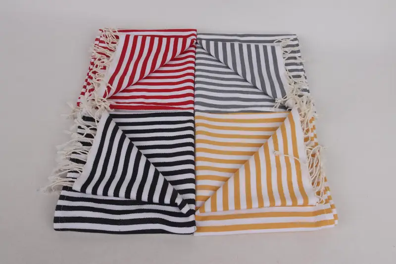 Turkish Hand Towel, Wedding Gift, 40x18 Cotton Striped Towel, Christmas Hand Towel, Turkish Towel Hand Towel, Wedding Hand Made Gift, Travel Towel - 3