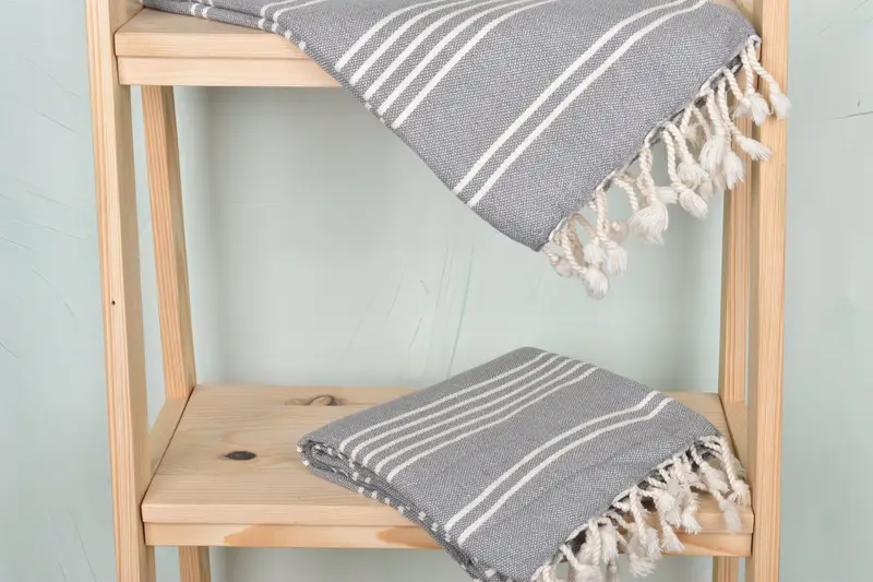 Personalized Home Gift Wedding, Personalized Turkish Towel, Handmade Gift, Anniversary Gift For Her, 70x40 Cotton Striped Towel, Personalized Gifts - 5