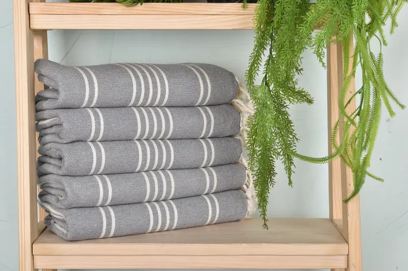 Personalized Home Gift Wedding, Personalized Turkish Towel, Handmade Gift, Anniversary Gift For Her, 70x40 Cotton Striped Towel, Personalized Gifts - 1