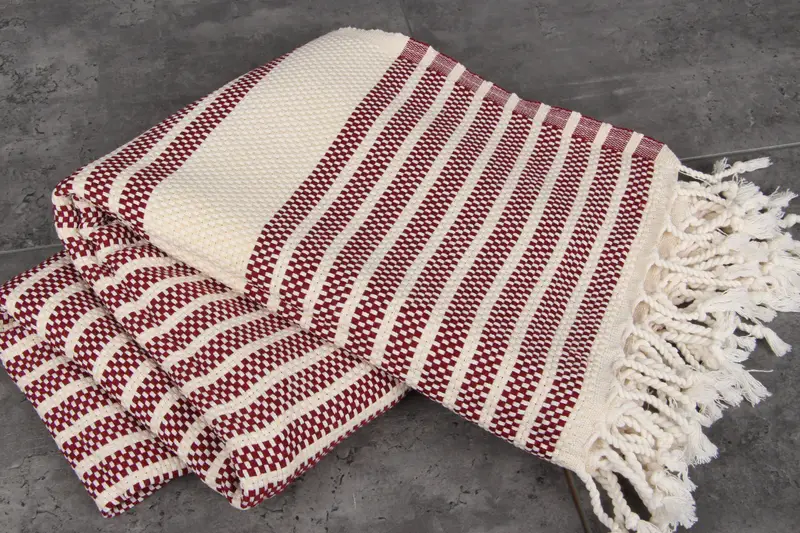 Best Friend Gift, Travel towel, Peshtemal Towel, Gift For Boyfriend, 70x40 Cotton Striped Towel, Turkish towel bulk order for wedding gifts - 5