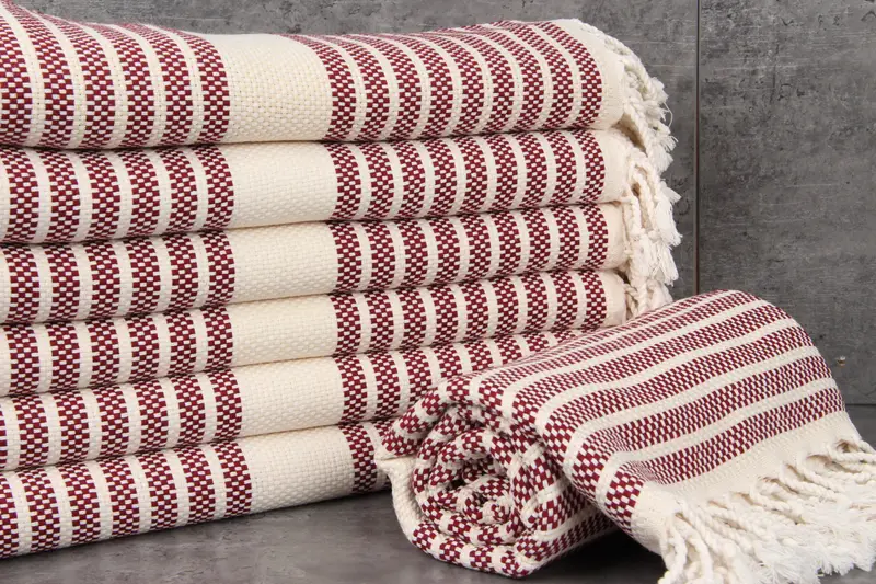 Best Friend Gift, Travel towel, Peshtemal Towel, Gift For Boyfriend, 70x40 Cotton Striped Towel, Turkish towel bulk order for wedding gifts - 2