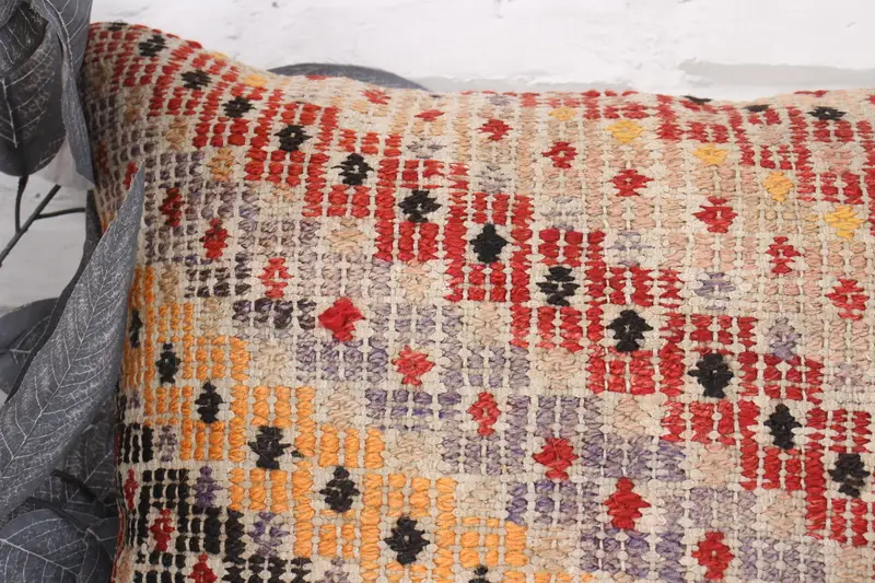 Sofa Cushion, Cushion, Handmade Kilim Cushion, Turkish Pillow, Pillow for Sofa, 18x18 Orange Pillow Case, Traditional Cushion Cover - 2