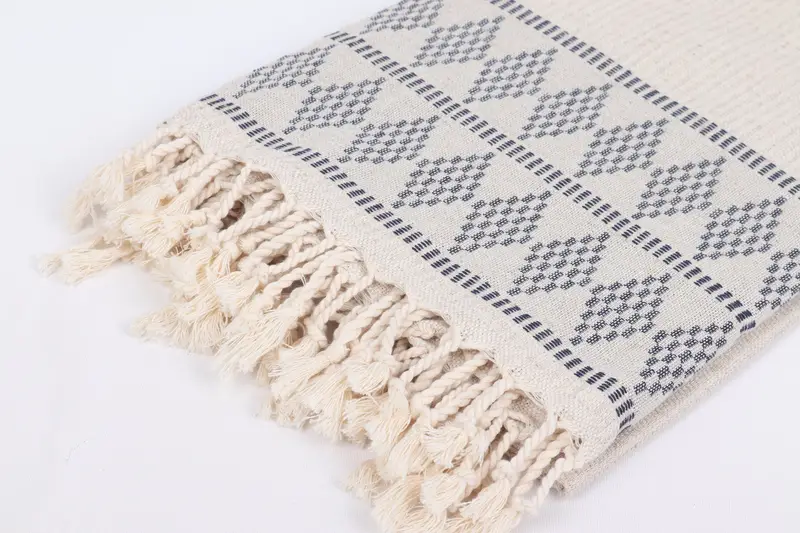 Personalized Gift, Valentines Day Gift For Her, 70x36 Linen Kilim Design Towel, Monogram Beach Towel, Bridal Shower Favor, Absorbent Turkish towel - 7
