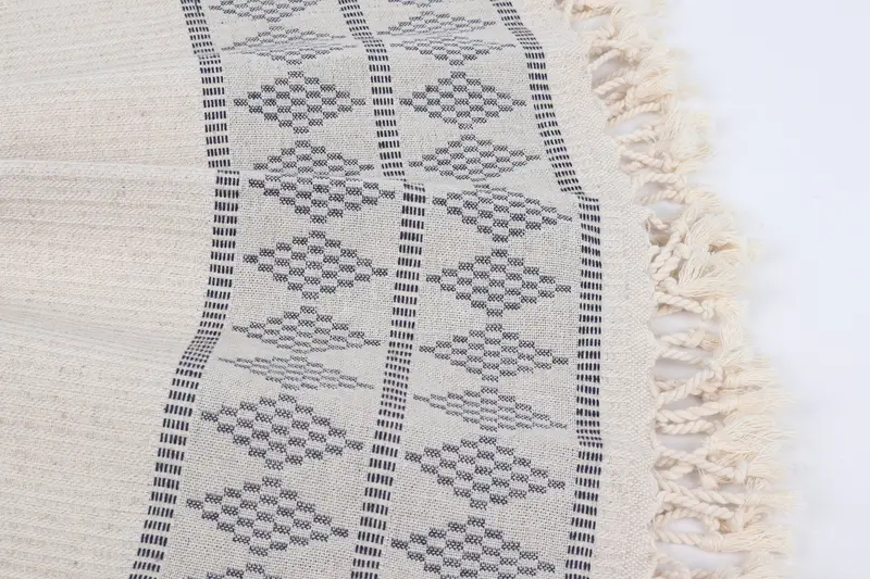 Personalized Gift, Valentines Day Gift For Her, 70x36 Linen Kilim Design Towel, Monogram Beach Towel, Bridal Shower Favor, Absorbent Turkish towel - 8