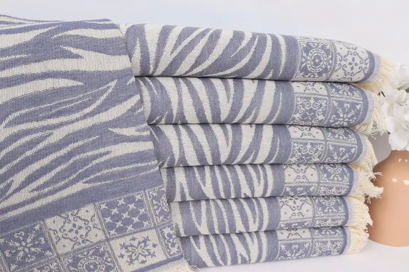 Personalized Gift, Summer Towel, Personalized Hand Towel, Grandma Gift, Beach Theme Wedding Gift, Turkish Tea Towel, 28x20 Cotton Striped Towel - 1