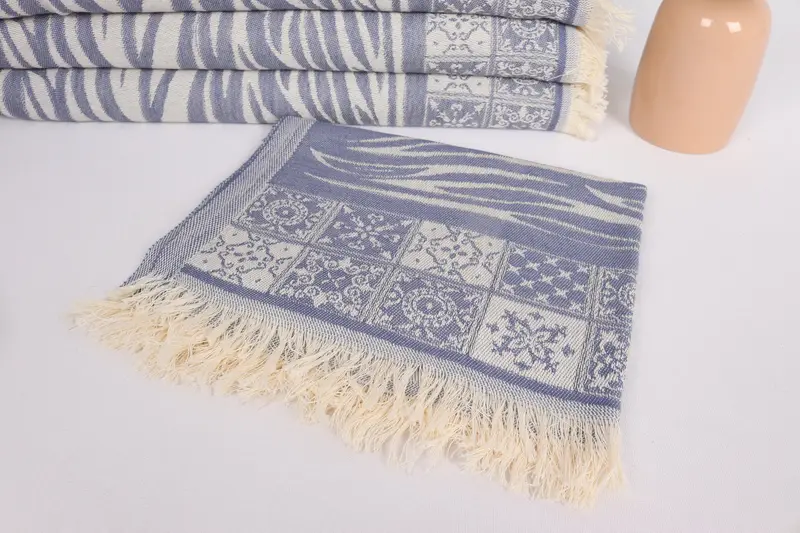 Personalized Gift, Summer Towel, Personalized Hand Towel, Grandma Gift, Beach Theme Wedding Gift, Turkish Tea Towel, 28x20 Cotton Striped Towel - 5