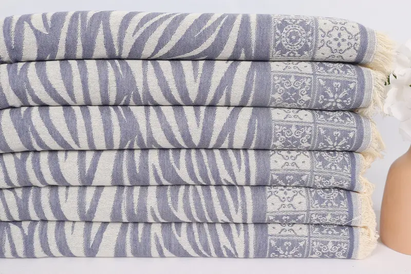 Personalized Gift, Summer Towel, Personalized Hand Towel, Grandma Gift, Beach Theme Wedding Gift, Turkish Tea Towel, 28x20 Cotton Striped Towel - 3