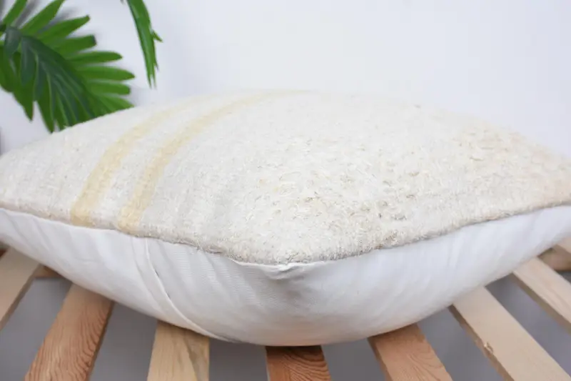Sofa Bolster Cushion Cover, Pillow Case, Pillow for Sofa, Retro Cushion, Boho Pillow Sham Cover, 18x18 White Pillow Sham, Handmade Kilim Cushion - 6