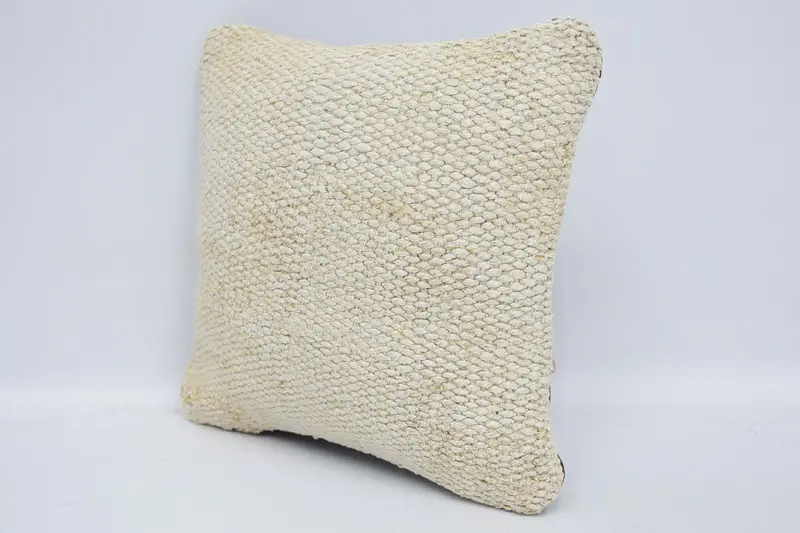 Aesthetic Cushion Cover, Vintage Kilim Throw Pillow, Pillow for Sofa, Cushion Case, 12x12 White Pillow Case, Accent Throw Pillow, Antique Pillows - 4