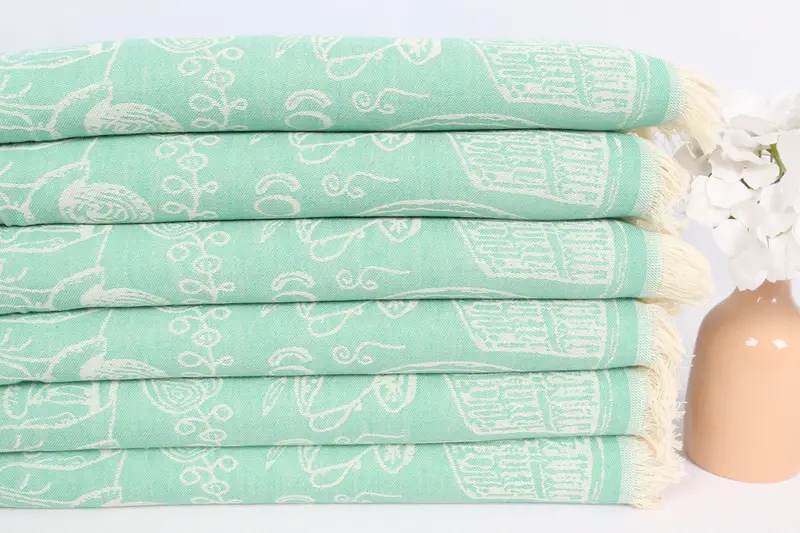 Turkish Towel Hand Towel, Custom Tea Towel, 28x20 Cotton Italian Symbols Design Towel, Travel Towel, Bridesmaid Gifts, Monogrammed Hand Towel - 4